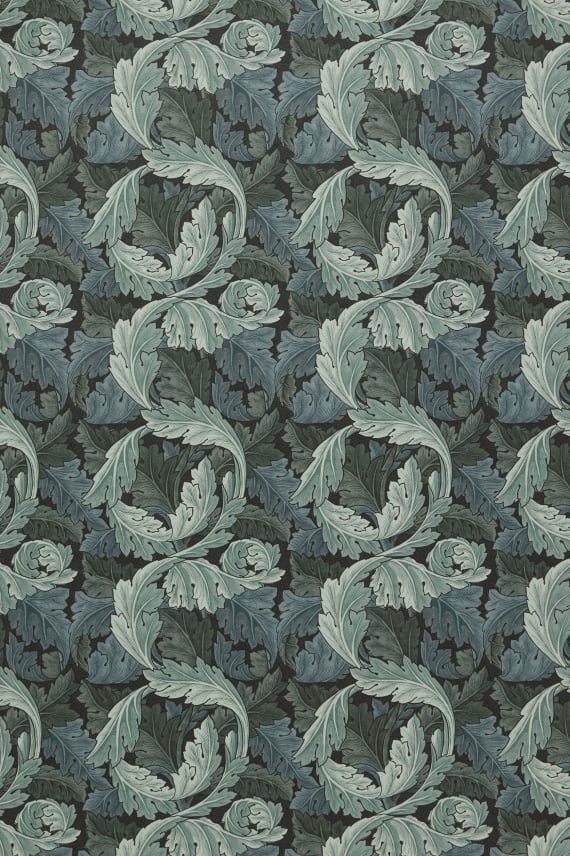 ACANTHUS VELVET tummansininen